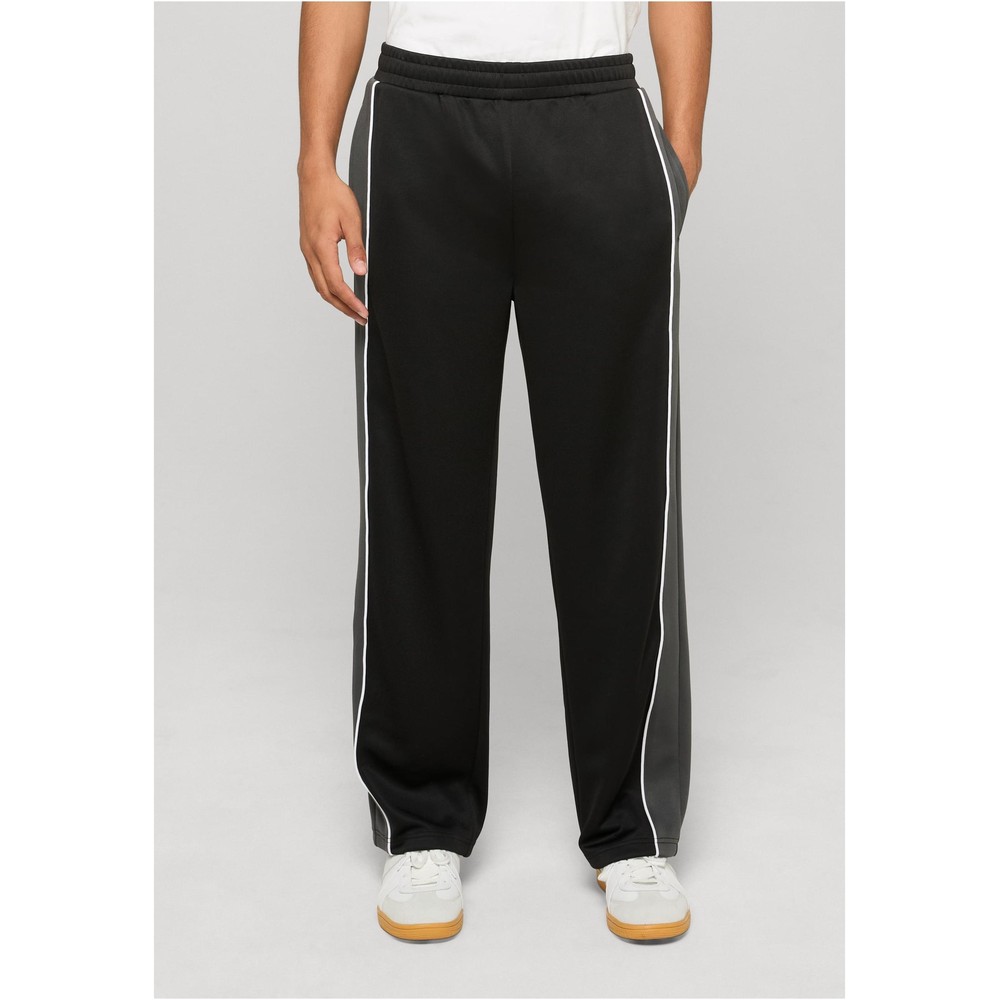 Urban Classics - Interlock College Wideleg Trainingsbroek - Zwart